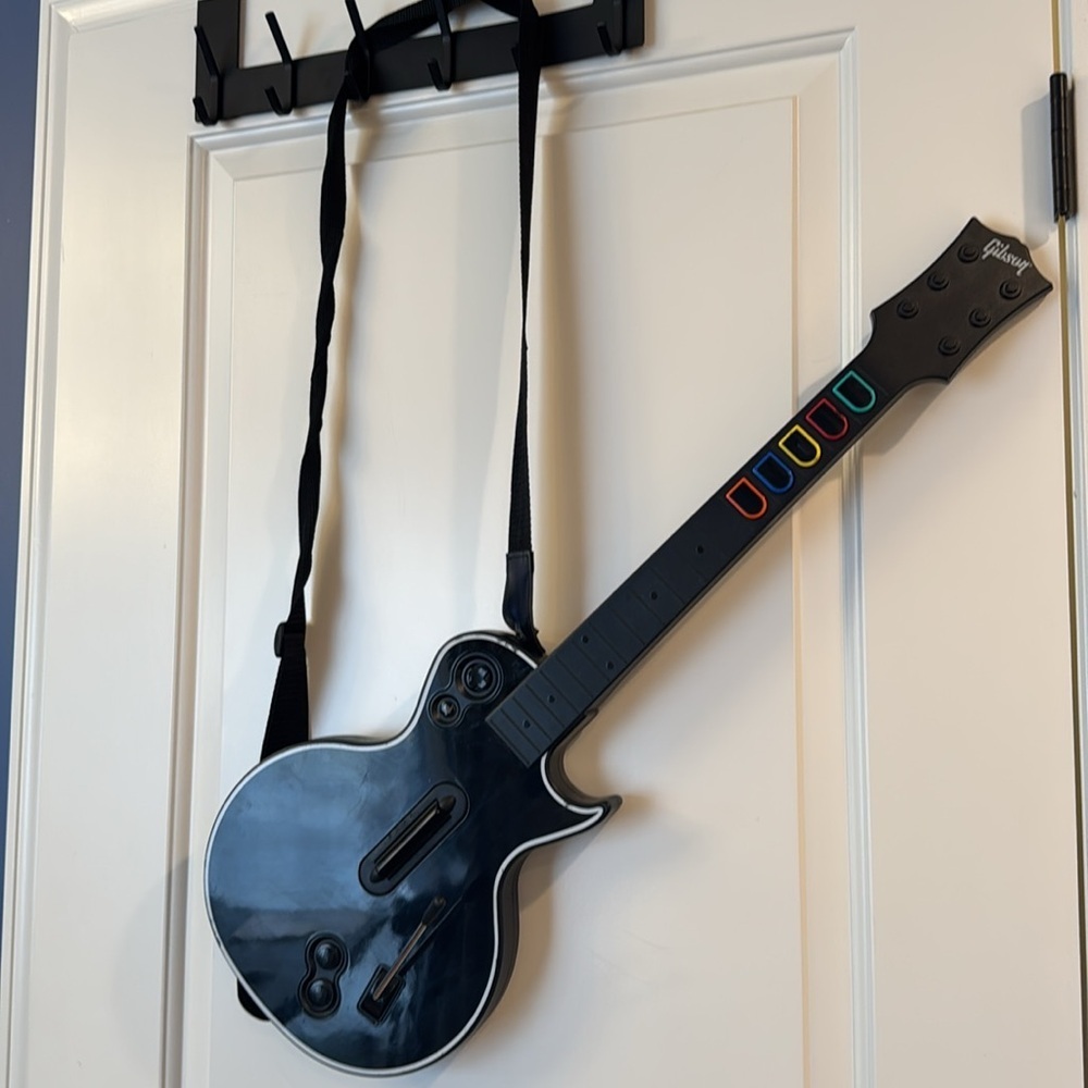 Guitar Hero play station controller removable cover black